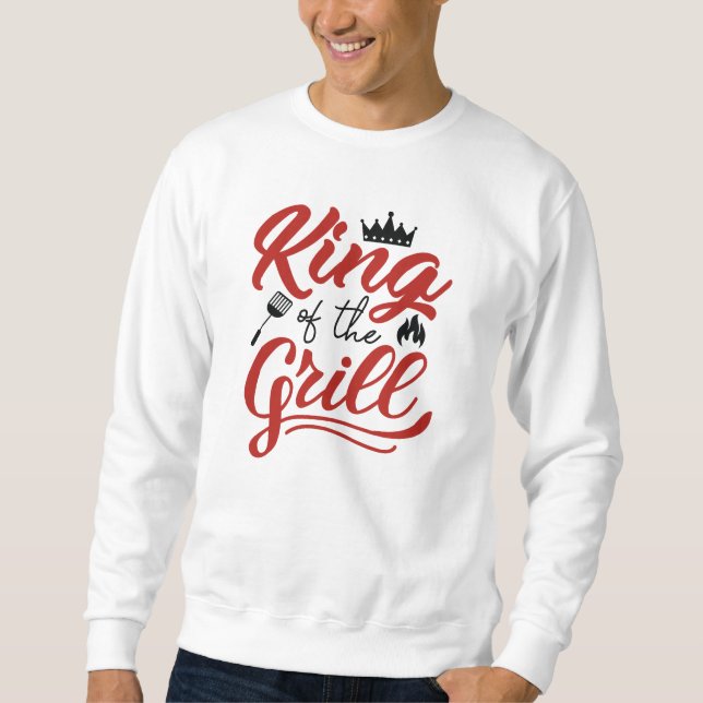 Grillkönig Sweatshirt (Vorderseite)