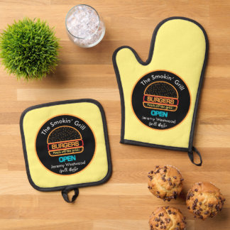 Grillmaster-Grillen-GRILLEN Ofenhandschuh & Topflappen-Set