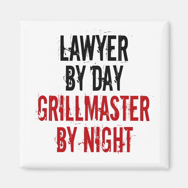 Grillmaster Lawyer Magnet (Vorne)