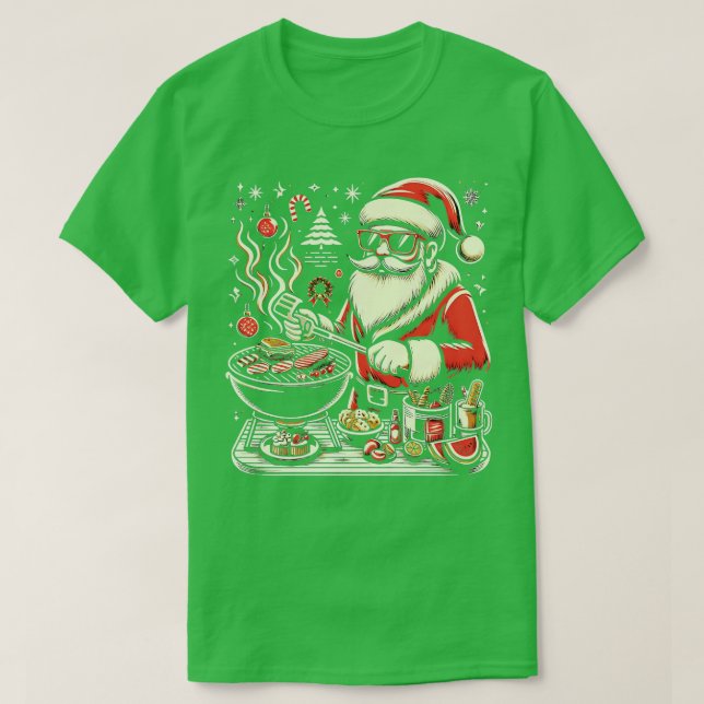 GrillMaster Weihnachts GRILLEN Bash T-Shirt (Design vorne)