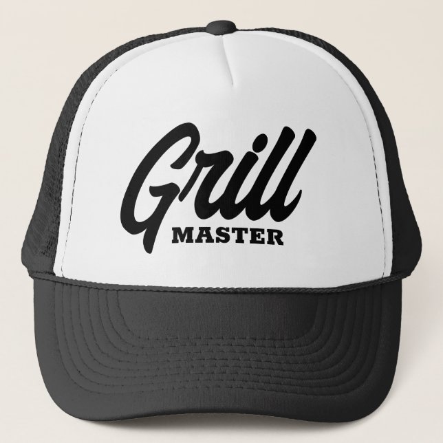 Grillmasterhut für GRILLEN Party Koch Truckerkappe (Vorderseite)