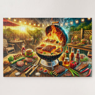 Grillmeister BBQ Lustiges Vatertags-Grillgeschenk Puzzle