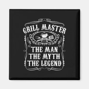 Grillmeister Der Mann Der Mythos Legende Lustige B Magnet