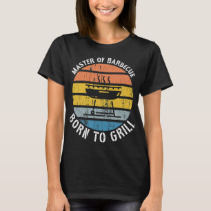 Grillmeister Geboren an Grill GRILLEN Grill T-Shirt