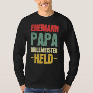 Grillmeister Held Vater Vater Husband T-Shirt