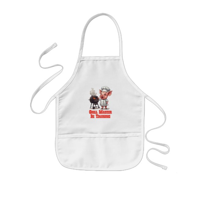 Grillmeister in Ausbildung  Kinderschürze (Vorne)