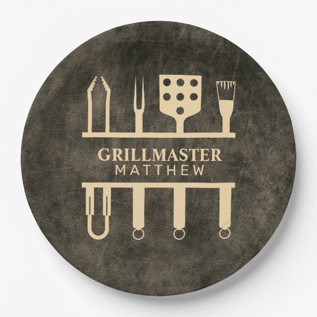 Grillmeister klassisches Grillmeisterklassik-Party Pappteller (Vorderseite)
