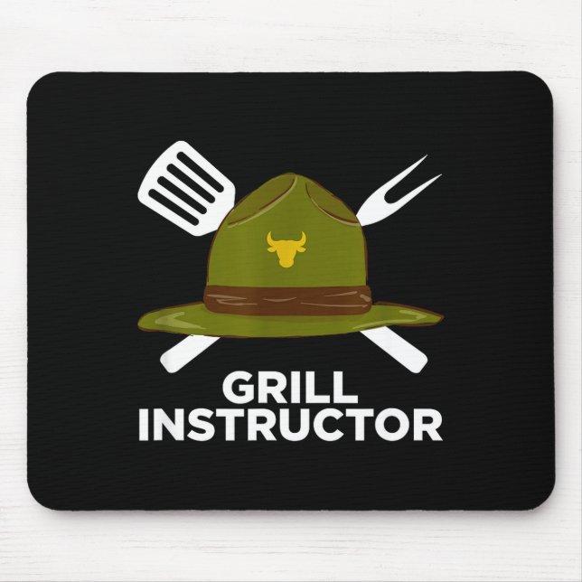 Grillmeister lustiger BBQ-Pitmasters grillender Va Mousepad (Vorne)