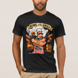 Grillmeister Papa BBQ König Vatertagsgeschenk T-Shirt
