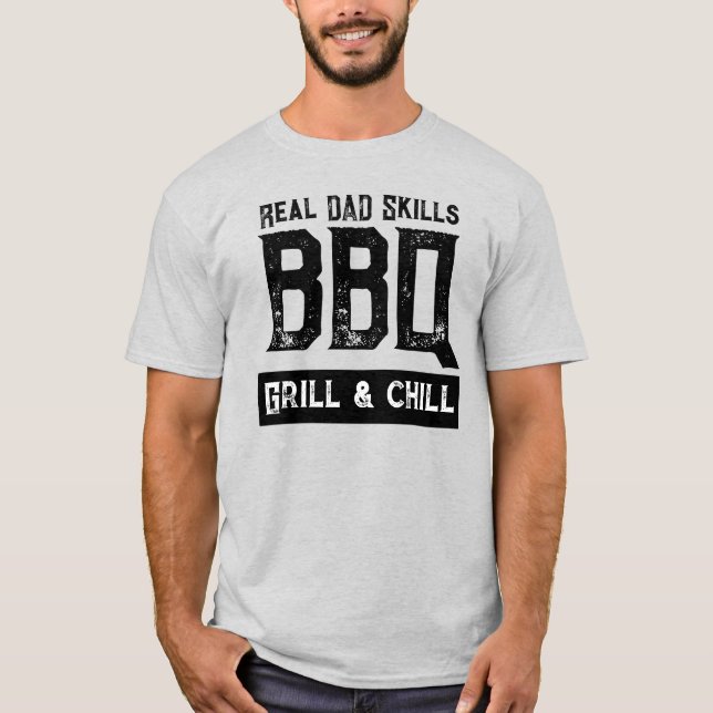 Grillmeister Papa cool lustig T-Shirt (Vorderseite)
