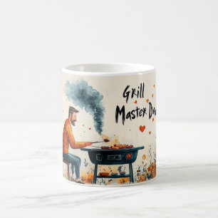 Grillmeister Papa Lustiges Vatertags BBQ Geschenk Kaffeetasse