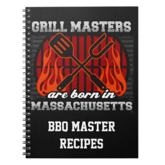 Grillmeister sind Geboren in Massachusetts Rezept Notizblock
