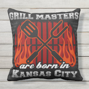 Grillmeister sind in Kansas City Geboren Kissen