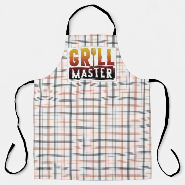 Grillmeister über die Schürze (Vorderseite)