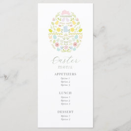 Grillmenü "Floral Easter Egg" Menükarte