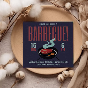 Grillparty Barbecue Einladung