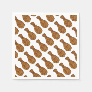 Grillrestaurant "Fricken Leg Drumstick Cookout" Serviette