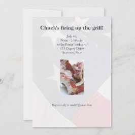 Grillrippen nah einladung