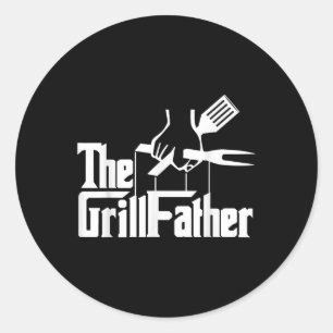Grillvater Barbecue Grillen Grill Master Smoker Fl Runder Aufkleber