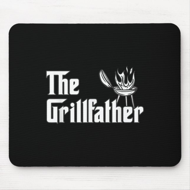 Grillvater Funny Grillen Vater Grillgrill Mousepad (Vorne)