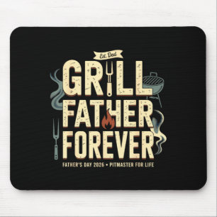 Grillvater für immer BBQ Pitmaster 2026 Kochen Mousepad
