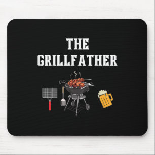 Grillvater Grilling Funny Grillen Meat Vater Grand Mousepad