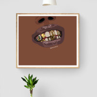Grillz-Ästhetik, Gold Grills (Grillz) Zähnen Kunst