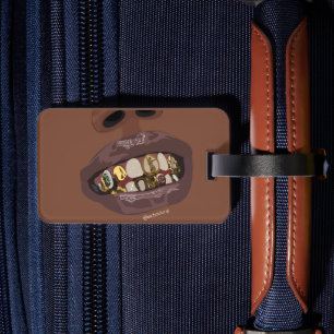 Grillz-Ästhetik, Goldgrills (Grillz) Zahnersatz Gepäckanhänger