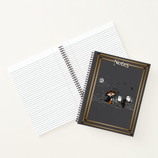Grim Fig & Blinky Notebook Notizbuch (Innenseite)