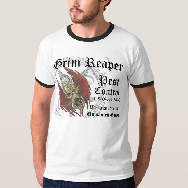 GRIM-PEST-CONTROL T-Shirt (Vorderseite)