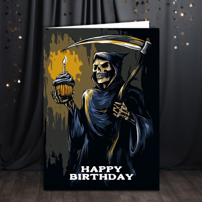 Grim Reaper Geburtstag Karte (Von Creator hochgeladen)