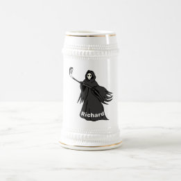 Grim Reaper Golfer Stein | Geschenk für Golf- und Bierglas