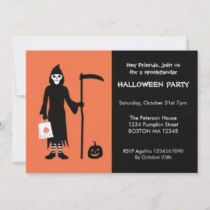 Grim Reaper Halloween-Einladung Einladung