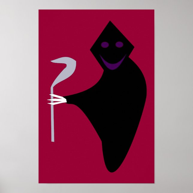 Grim Reaper Halloween-Plakat Poster (Vorne)
