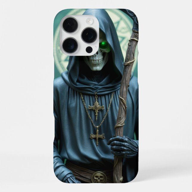 Grim Reaper’s Fate Gothic  iPhone Hülle (Rückseite)