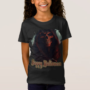 Grim Reaper Totenkopf Halloween Gruselige Kunst T-Shirt
