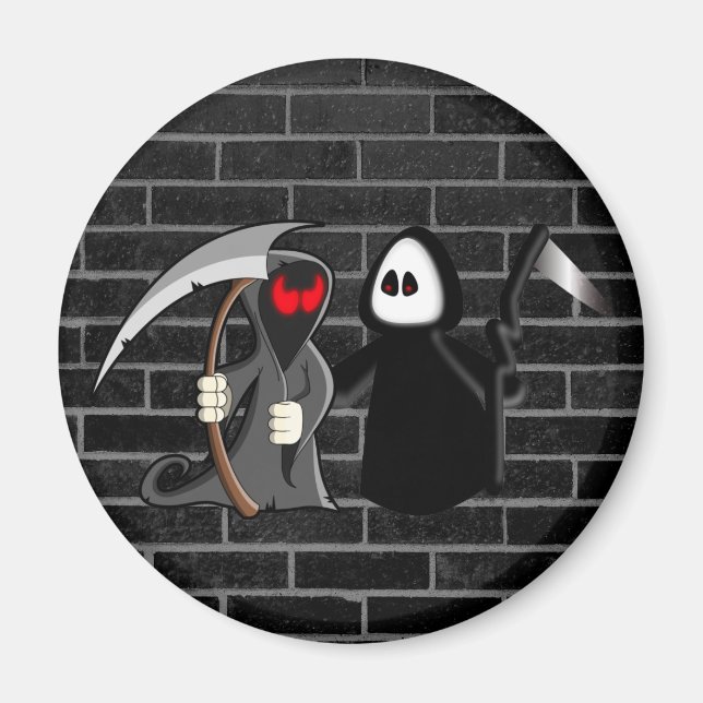 Grim Sensenmann Death Magnet (Vorne)