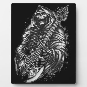 Grim Sensenmann Guitar Fotoplatte