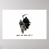 Grim Sensenmann jastierend Cyclist