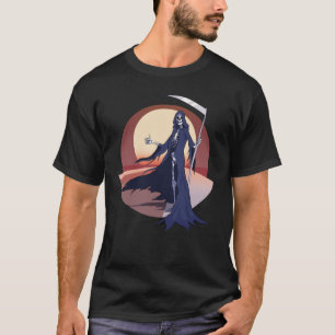 Grim Sensenmann Road Trip Hitchwandern T-Shirt