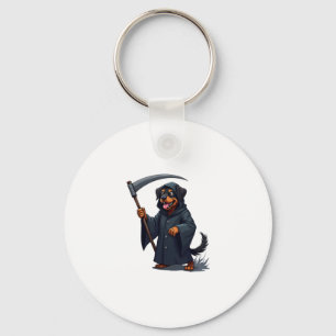 Grim Sensenmann Rottweiler Dog Schlüsselanhänger