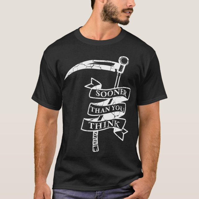Grim Sensenmann Scythe Grim Sensenmann Fan T-Shirt (Vorderseite)