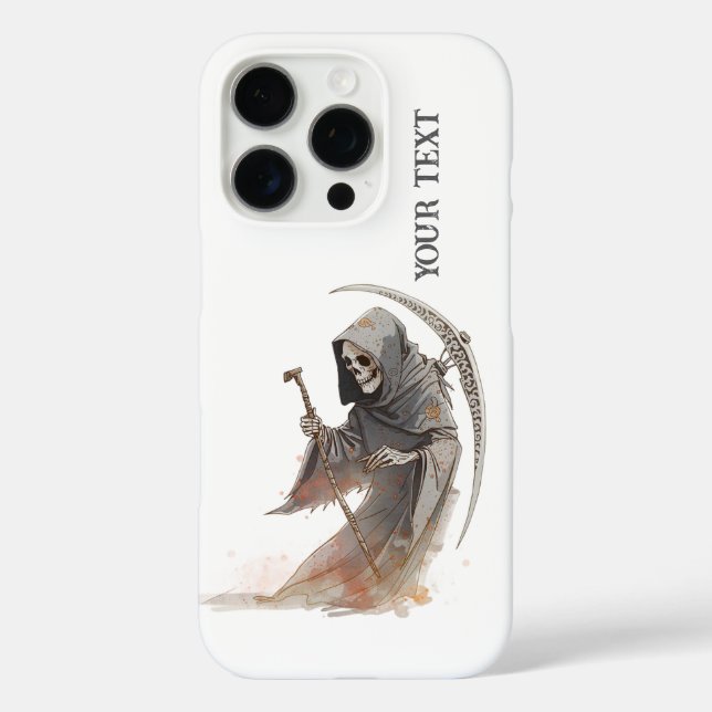 Grim Sensenmann Scythe iPhone 16 Pro Fall. Case-Mate iPhone Hülle (Rückseite)