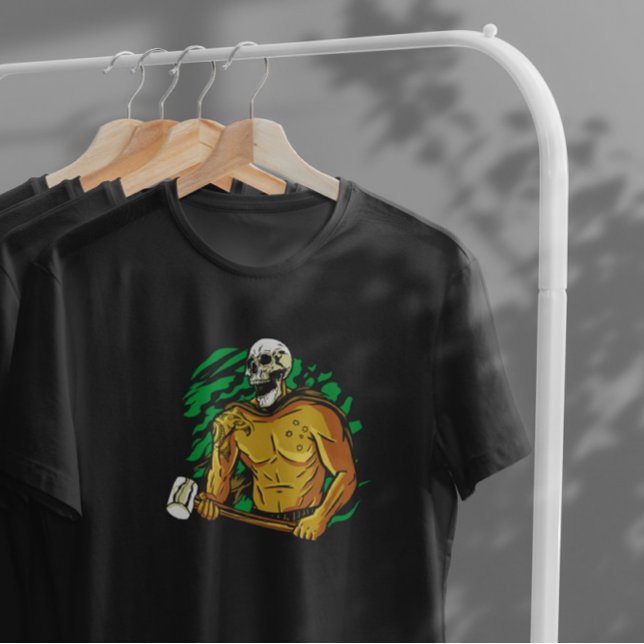 Grim Sensenmann Skull-Zeichen T-Shirt (Von Creator hochgeladen)