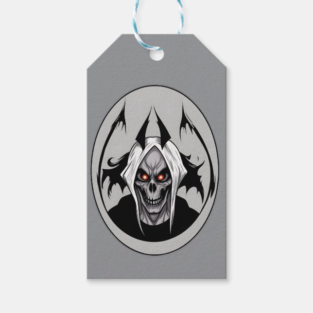 Grim-Sensenmann-Tags Geschenkanhänger (Vorderseite)