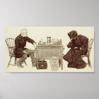 Grim Sensenmanns Schach Poster