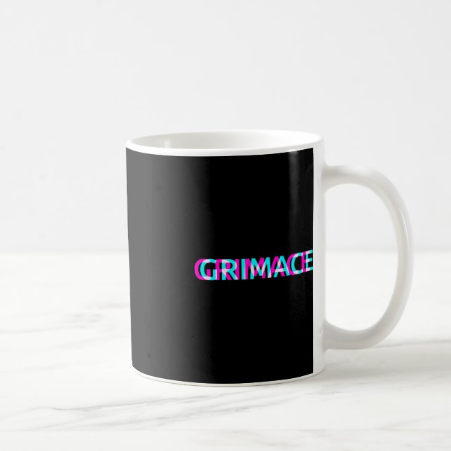 Grimace Edgy Aesthetic Grunge Emo Pastel Goth Hall Kaffeetasse (Rechts)