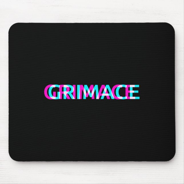 Grimace Edgy Aesthetic Grunge Emo Pastel Goth Hall Mousepad (Vorne)