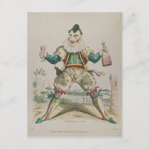 Grimaldi als Clown Postkarte