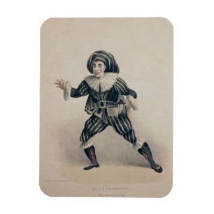 Grimaldi als Scaramouche, vom Commedia dell'Ar Magnet